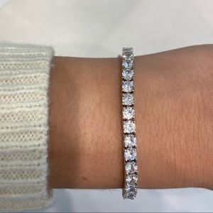Cz sterling silver tennis bracelet!